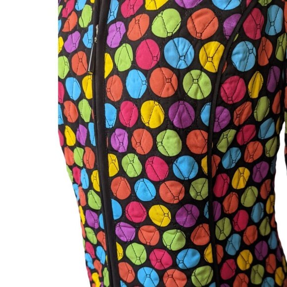RQT Lightweight Quilted Zip Up Long Sleeve Jacket Black with Multi Color Size S - Picture 6 of 14